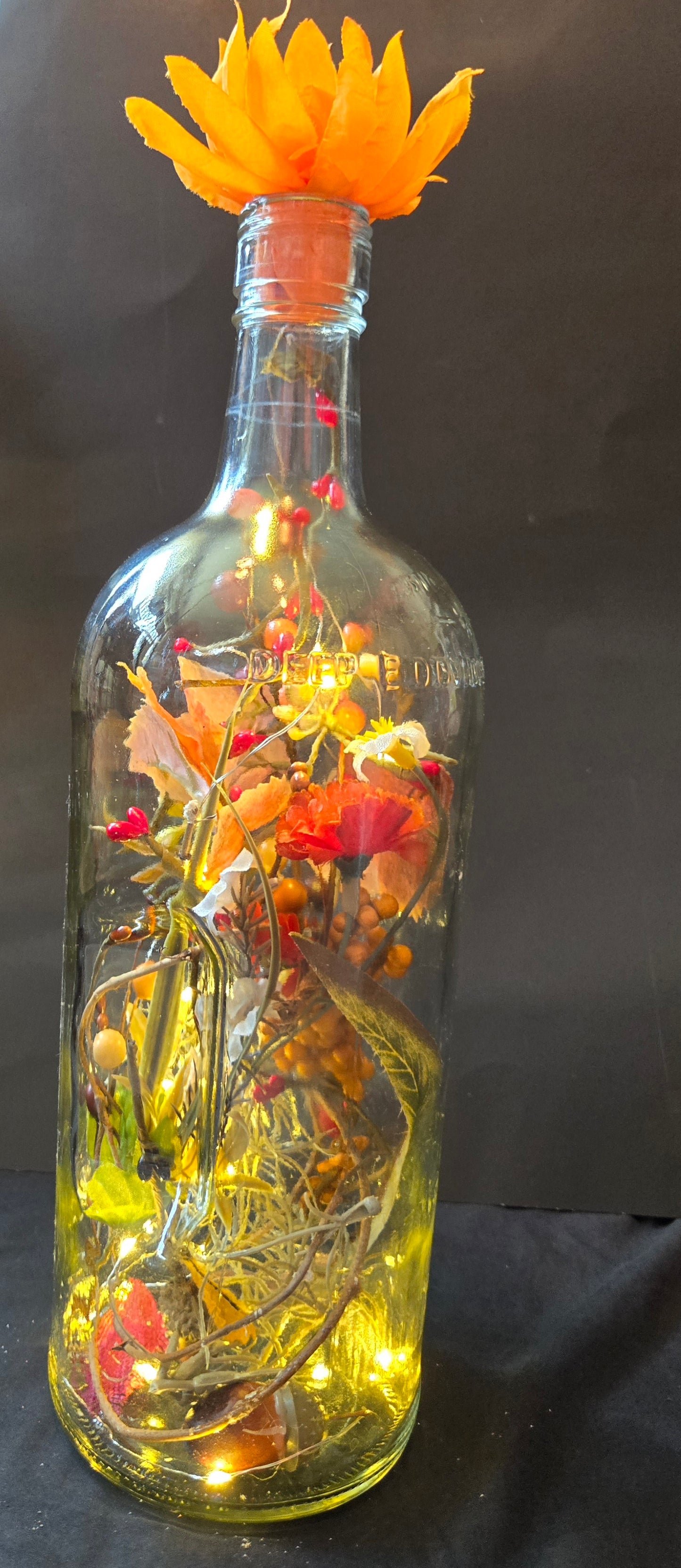 Flowers bloom in the fall.