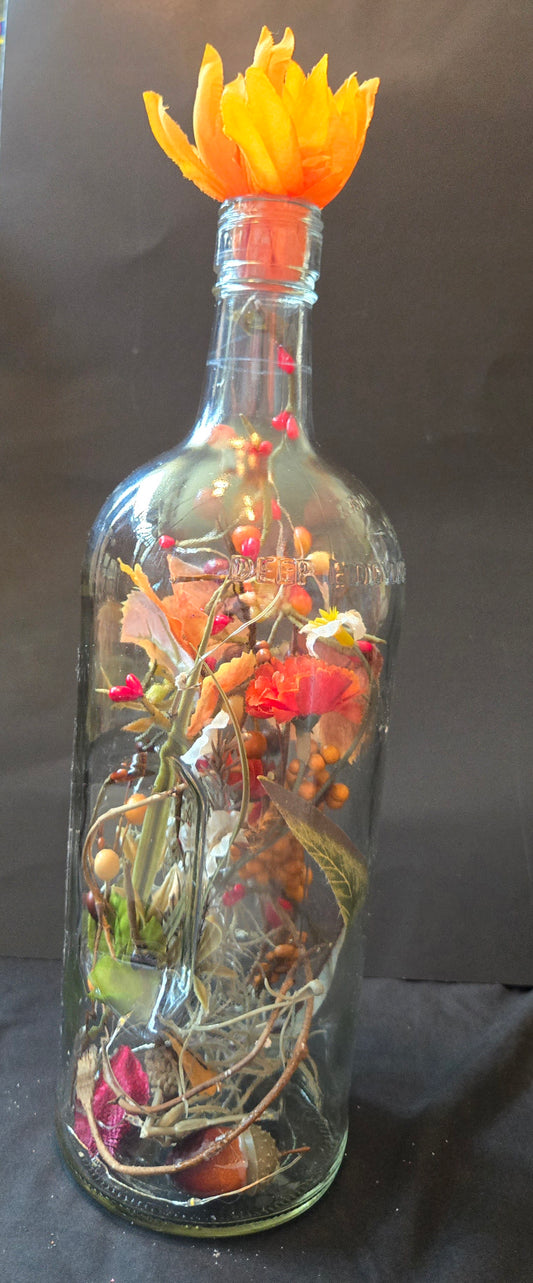 Flowers bloom in the fall.